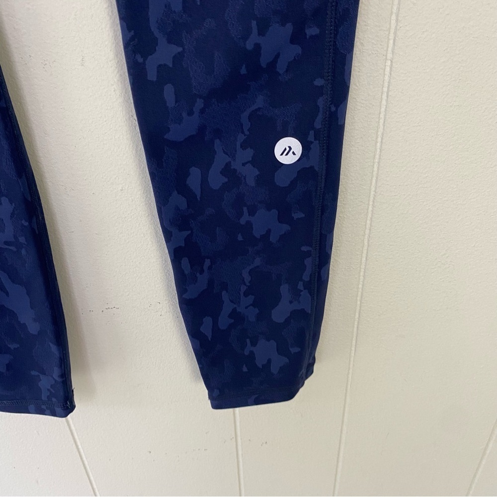 Alexo Athletica Face Forward Concealed Carry Blue Camo Navy Leggings Womens Sz S - Picture 16 of 16